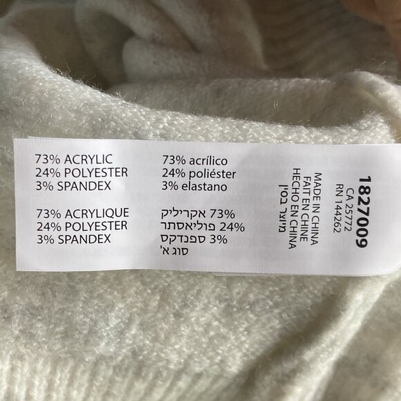 Dex Women Gray Pullover Sweater Slouchy Soft Oversized Acrylic Blend New sz XL - Picture 9 of 11